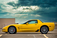 Bert Templeton Vivid Oak Photography Yellow Corvette